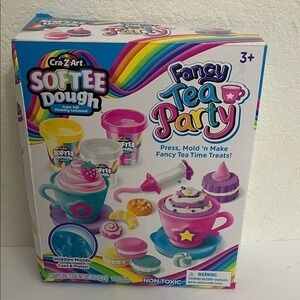 Cra-Z-Art Softee Dough Fancy Tea Party Modeling Compound Kit 3+ Playset